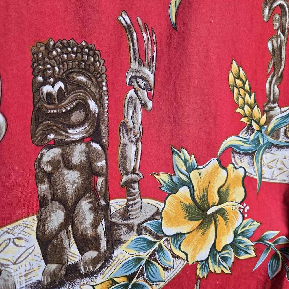 Aloha Shirt TIKI Hilo Hattie XL cotton